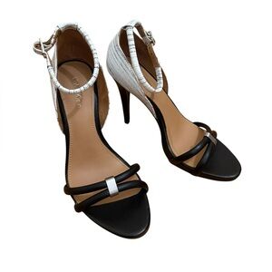Calvin Klein Women's Black and White Heels